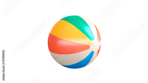 Free Download Beach ball cut out. Colorful beach ball on transparent background - GFXLoad