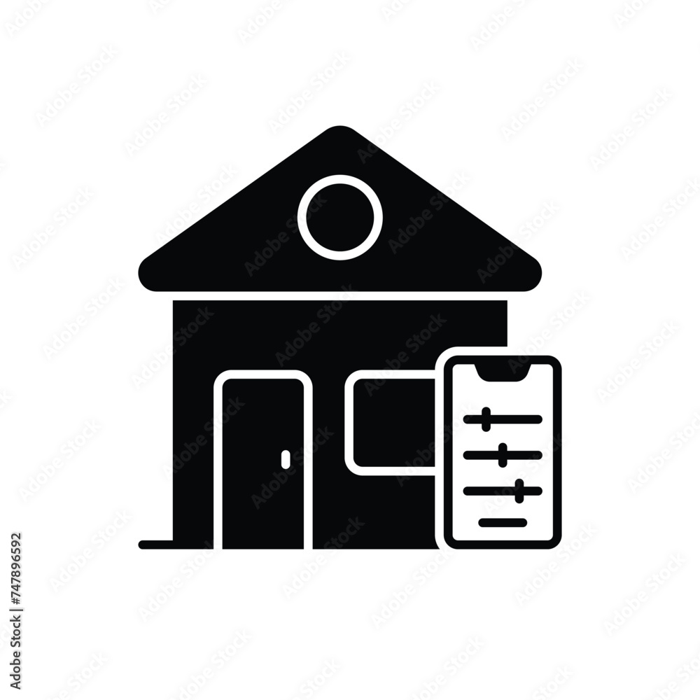 Home Control icon vector stock illustration Home Control icon vector stock illustration