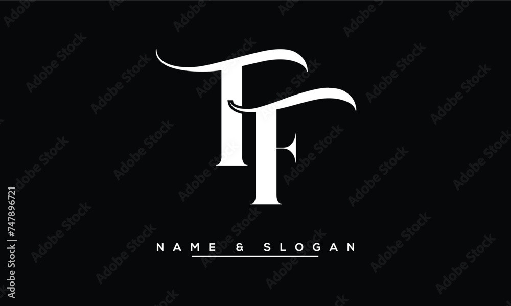 FT, TF, F, T Abstract Letters Logo Monogram FT, TF, F, T Abstract Letters Logo Monogram