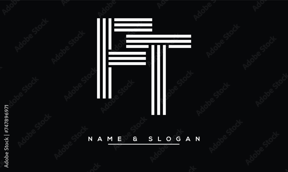 FT, TF, F, T Abstract Letters Logo Monogram FT, TF, F, T Abstract Letters Logo Monogram