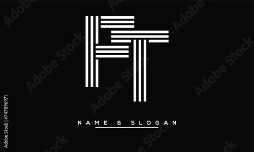 FT,  TF,  F,  T  Abstract  Letters Logo Monogram