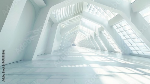 White space architecture in perspective of future design photo