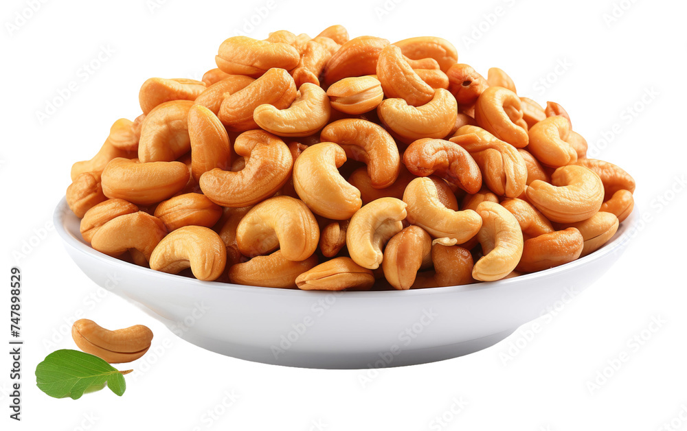 A white ceramic bowl sits on a tabletop filled with cashews next to a vibrant green leaf. The contrast between the ivory nuts and the verdant foliage creates a visually appealing composition. A white ceramic bowl sits on a tabletop filled with cashews next to a vibrant green leaf. The contrast between the ivory nuts and the verdant foliage creates a visually appealing composition.