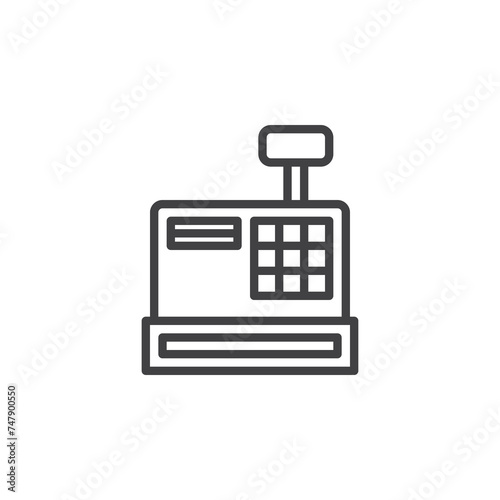 Cash Register line icon