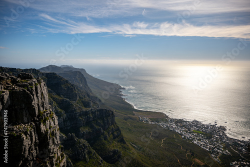 Camps Bay Cape Town and coast seen from table mountain