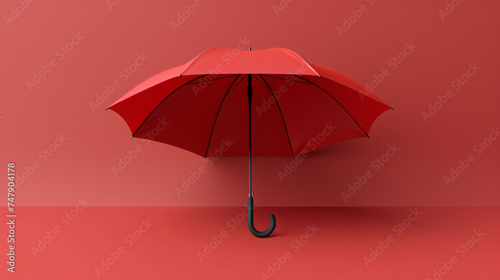 red umbrella isolated on red background red umbrella isolated on red background