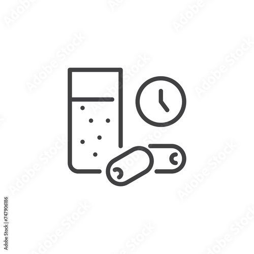 Iftar time line icon
