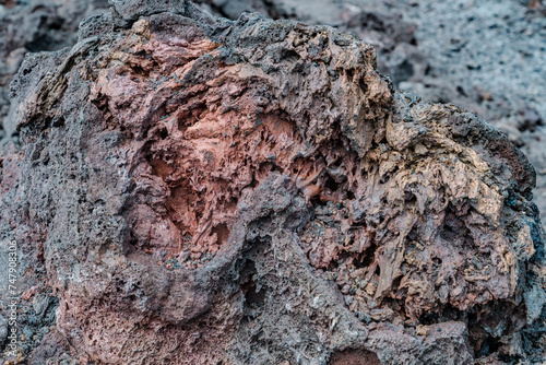 Wallpaper Mural  Luamanu and July 1974 Flow. Hawaiʻi Volcanoes National Park. Devils Throat. Chain of Craters Rd.  Torontodigital.ca