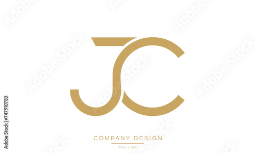 JC, CJ Abstract Letters Logo Monogram Design Font
