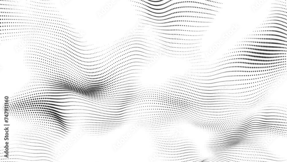Beautiful abstract black dot wave technology background with white light digital effect corporate concept. Digital technology and innovation concepts Beautiful abstract black dot wave technology background with white light digital effect corporate concept. Digital technology and innovation concepts