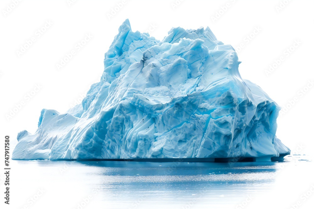 Iceberg isolated on white background Generative Ai Iceberg isolated on white background Generative Ai