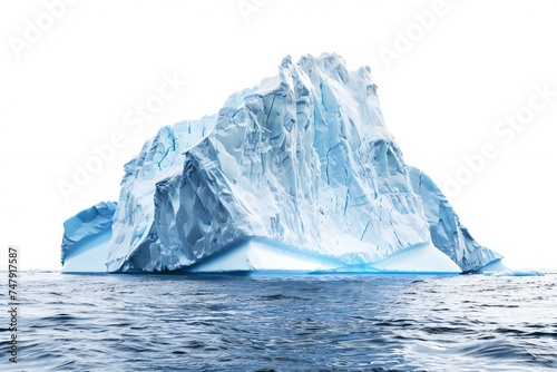 Iceberg isolated on white background Generative Ai  © LayerAce.com