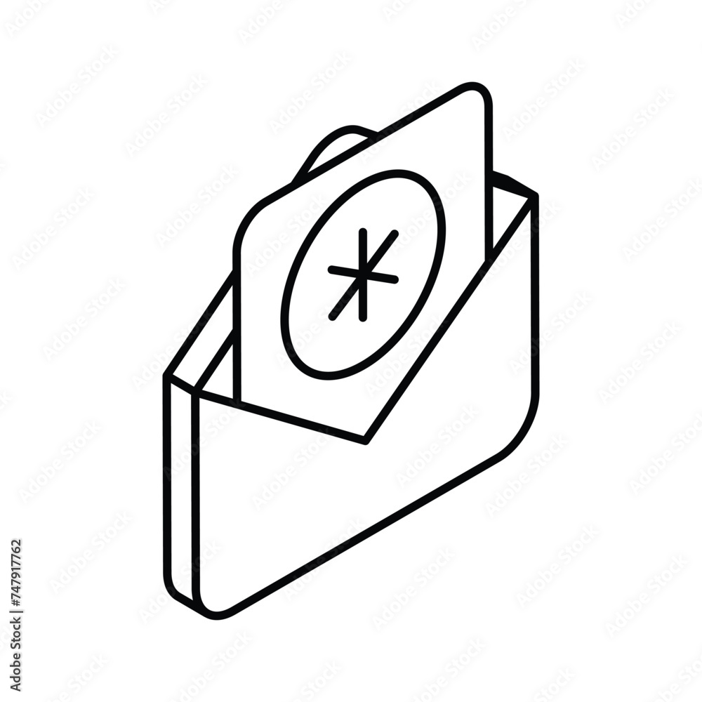 Have a look at this visually appealing medical mail isometric vector design Have a look at this visually appealing medical mail isometric vector design