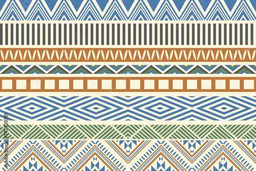 Ethnic fabric.beautiful pattern.folk embroidery,Bohemia style,Aztec geometric art ornament print.ethnic abstract Inkatha art.Seamless fabric.design for fabric, carpet, wallpaper, clothing,background.
