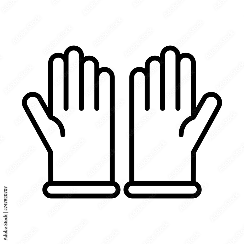 Gloves line icon Gloves line icon