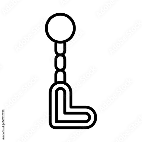 Keychains line icon