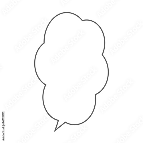 シンプルな漫画の吹き出し