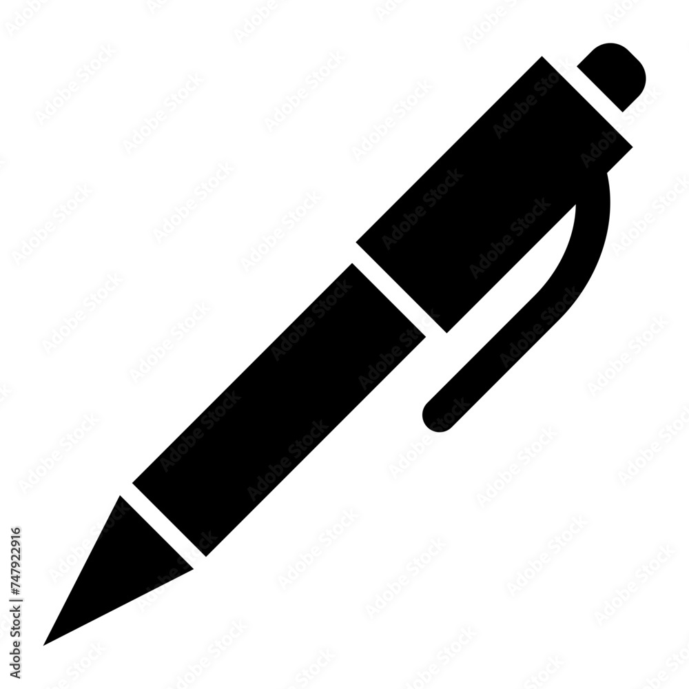 Pen glyph icon Pen glyph icon