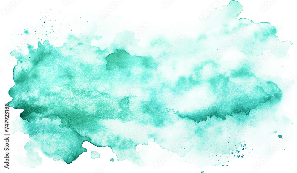 Green texture watercolor stain