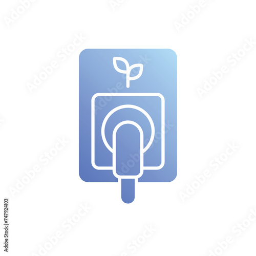 Green Energy icon vector stock illustration