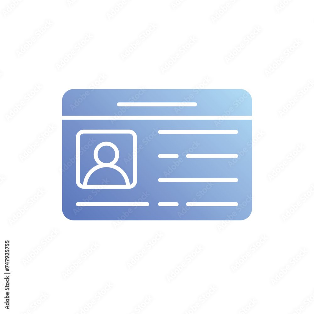 Id Card icon vector stock illustration Id Card icon vector stock illustration