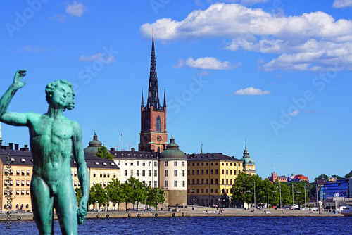 Song statue near Stockholm City Hall, Sweden