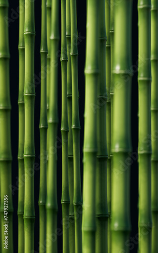 Fototapeta Naklejka Na Ścianę i Meble -  Green natural bamboo plant background, 3d rendering.