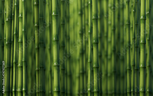 Fototapeta Naklejka Na Ścianę i Meble -  Green natural bamboo plant background, 3d rendering.