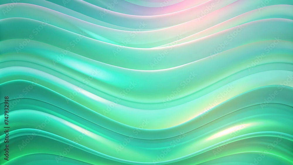 Panoramic Pastel Green Abstract Wave Wallpaper. Green Pastel Background. Panoramic Pastel Green Abstract Wave Wallpaper. Green Pastel Background.