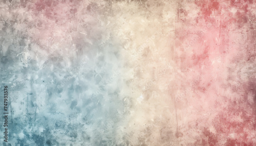 Obraz premium Tranquil spring abstract soft peach, coral, and sky blue hues blend for a harmonious backdrop