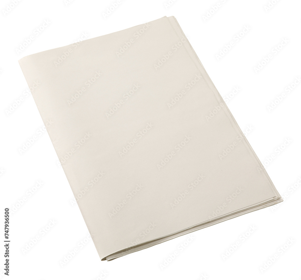 Blank Daily Newspaper isolated, Daily Newspaper mock-up concept, PNG transparency Blank Daily Newspaper isolated, Daily Newspaper mock-up concept, PNG transparency