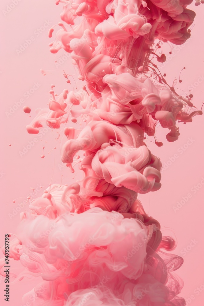 Close up of pink liquid substance, ideal for science or beauty concepts