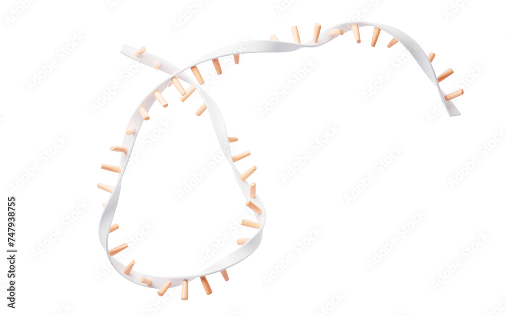 RNA with biological concept, 3d rendering. RNA with biological concept, 3d rendering.
