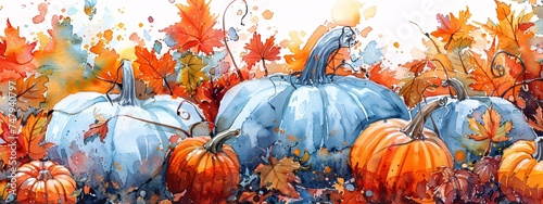 Fall Fiesta A Pumpkin Painting with a Twist Generative AI