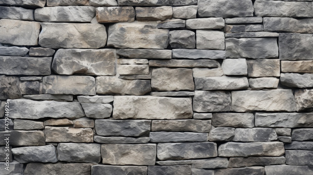 A stone wall with a number painted on it. Suitable for construction or renovation themes