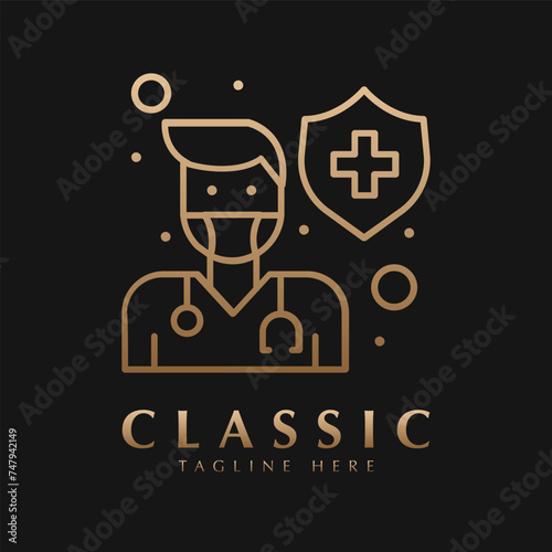 Doctor icon design template vector vector template