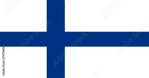 vector illustration of the flag of Finland