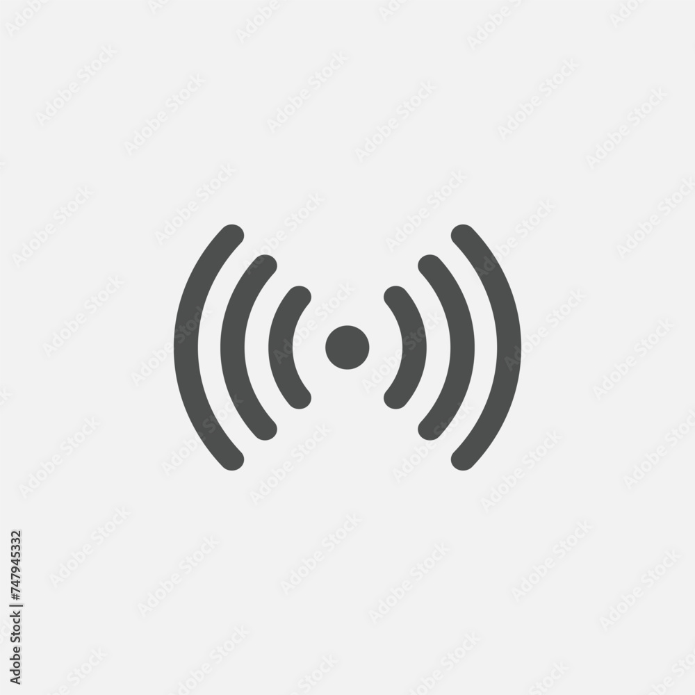 Wireless and wifi icon for remote internet access. Wifi icon vector, wireless internet sign isolated on grey background. Wifi icon illustration for website, ui ux, mobile app and graphic design Wireless and wifi icon for remote internet access. Wifi icon vector, wireless internet sign isolated on grey background. Wifi icon illustration for website, ui ux, mobile app and graphic design