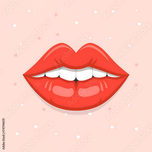 Wallpaper Mural International Kissing Day Flat illustration and vector style design Torontodigital.ca