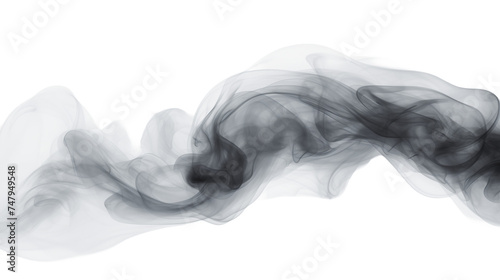 Realistic smoke billowing in PNG style, set against a white transparent background