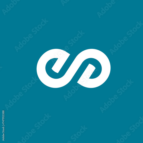 logo typo double e signe infini - logo typo double e personne - logo typo personnifiée 