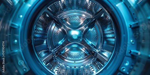 View from inside a frontloading washing machine drum. Concept Appliance Photography, Unique Angles, Everyday Objects, Creative Perspective, Interior Views