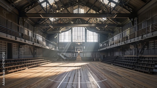 Gym Glow A Glimpse of the Monthly Basketball Event Generative AI