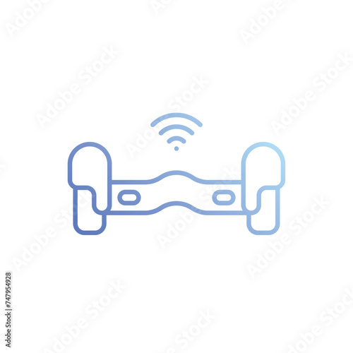 Hoverboard icon vector stock illustration