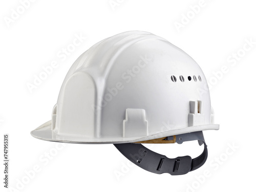 Obraz na płótnie isolated white construction helmet on white w salonie