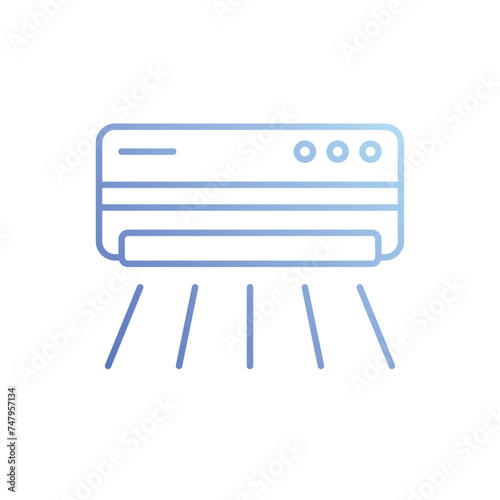 Climatisation icon vector stock illustration