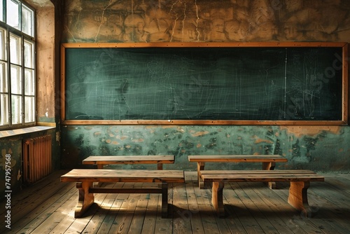 Chalkboard Classroom A Monthly Meeting Space Generative AI © Riya