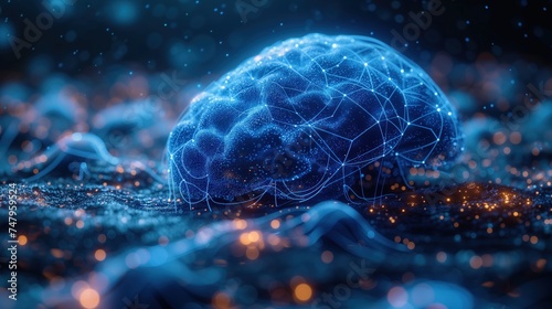 human brain work neuro connections concept