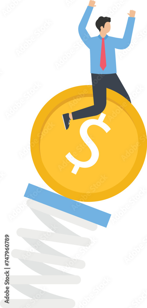 Money making and creative ideas concept, Digging for mountains of gold coins or high yielding investments or savings concept,
Money making and creative ideas concept, Digging for mountains of gold coins or high yielding investments or savings concept,