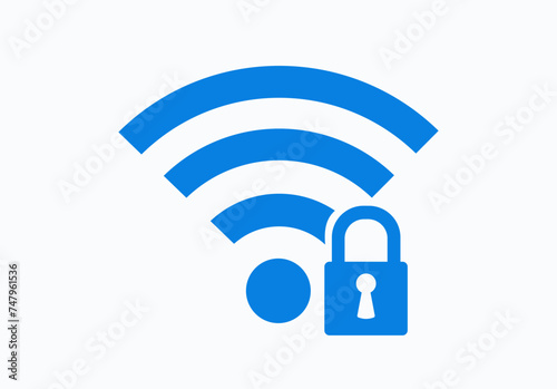 Set of four wifi icons for business or commercial use.